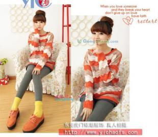 專業供應沙河服裝批發網長款針織鏤空毛衣，廠家直銷，品質保障